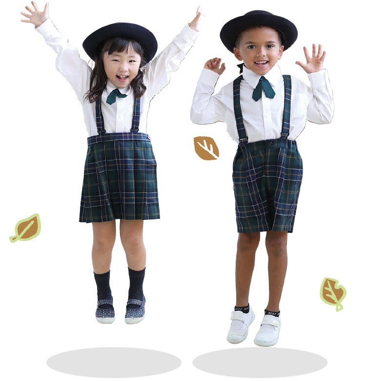 写真：合服を着た園児