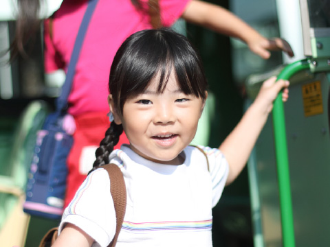 写真：園児の笑顔