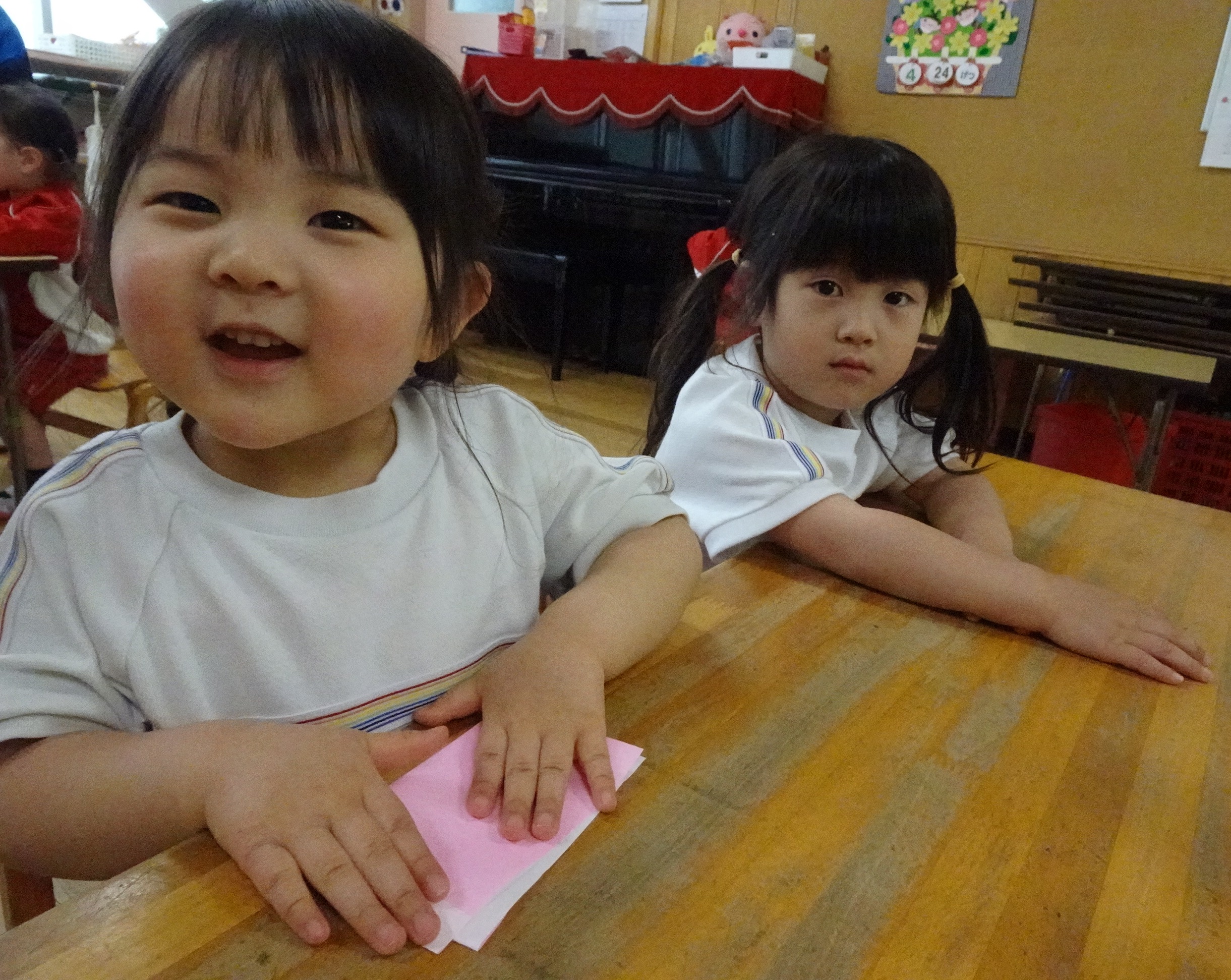 記事：折り紙に挑戦🎏（年少組）のサムネイル